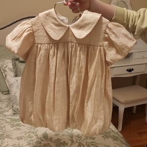 Caroline Bosmans Cream Formal Kids Dress